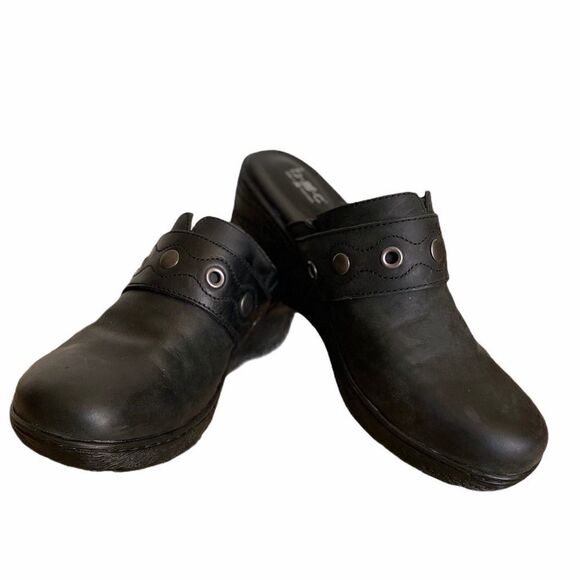 BOC Pontine Clogs Studs Black Leather 9 - Picture 2 of 7